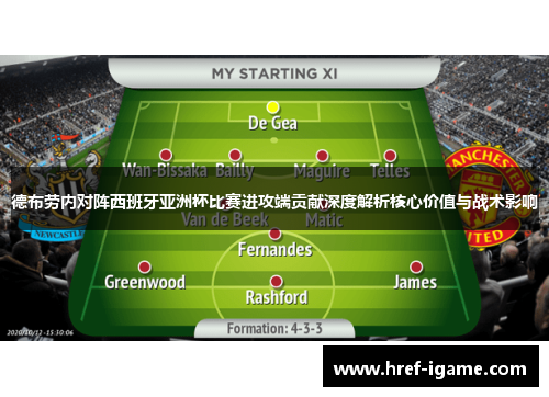 德布劳内对阵西班牙亚洲杯比赛进攻端贡献深度解析核心价值与战术影响